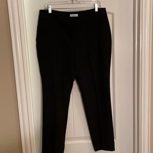 Loft black crop dress pants size 12 NWT
